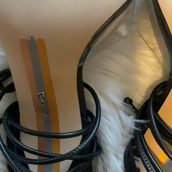 Sam Edelman Adrian Ankle Tie Pointed Toe Embellishment High Heel Pumps Size 9.5 - Picture 11 of 12